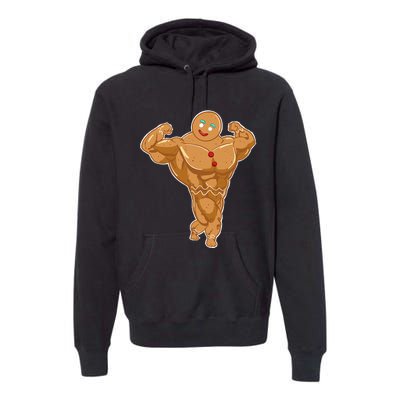 Superhero Gingerbread man Premium Hoodie