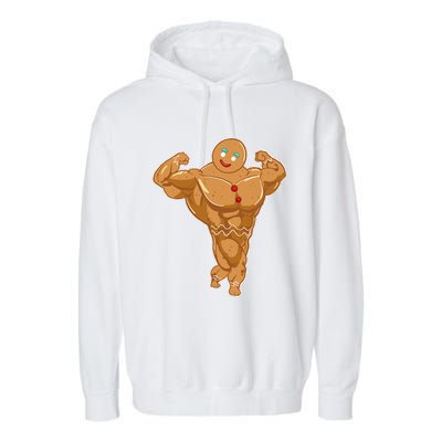 Superhero Gingerbread man Garment-Dyed Fleece Hoodie