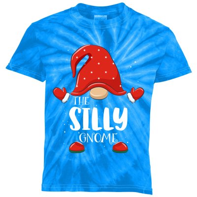 Silly Gnome Matching Family Group Christmas Pajama Gift Kids Tie-Dye T-Shirt