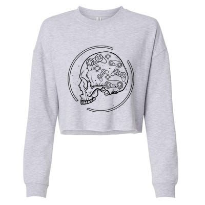 Skull Gaming Mind Control Cropped Pullover Crew