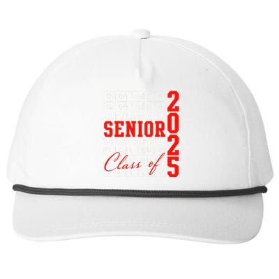 Senior Graduation My Last First Day Class Of 2025 Snapback Five-Panel Rope Hat