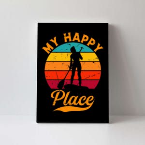 Sup Girl My Happy Place Water Sports Stand Up Paddle Board Canvas