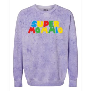 Super Gamer Mommio Colorblast Crewneck Sweatshirt