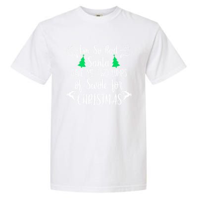 Santa Gave Me Two Lumps Of Swole Funny Christmas Fitness Gift Garment-Dyed Heavyweight T-Shirt