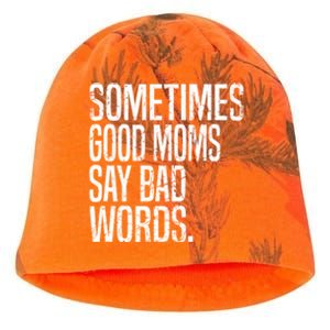 Sometimes Good Moms Say Bad Words Funny Mothers Day Gifts Kati - Camo Knit Beanie