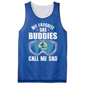 Skiing Gift My Favorite Ski Buddies Call Me Dad Great Gift Snow Gift Mesh Reversible Basketball Jersey Tank