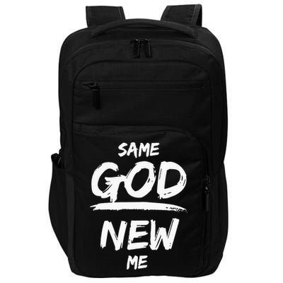 Same God New Me For Funny Jesus Christian Impact Tech Backpack