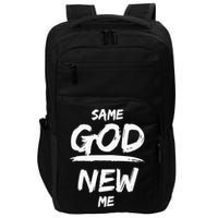 Same God New Me For Funny Jesus Christian Impact Tech Backpack
