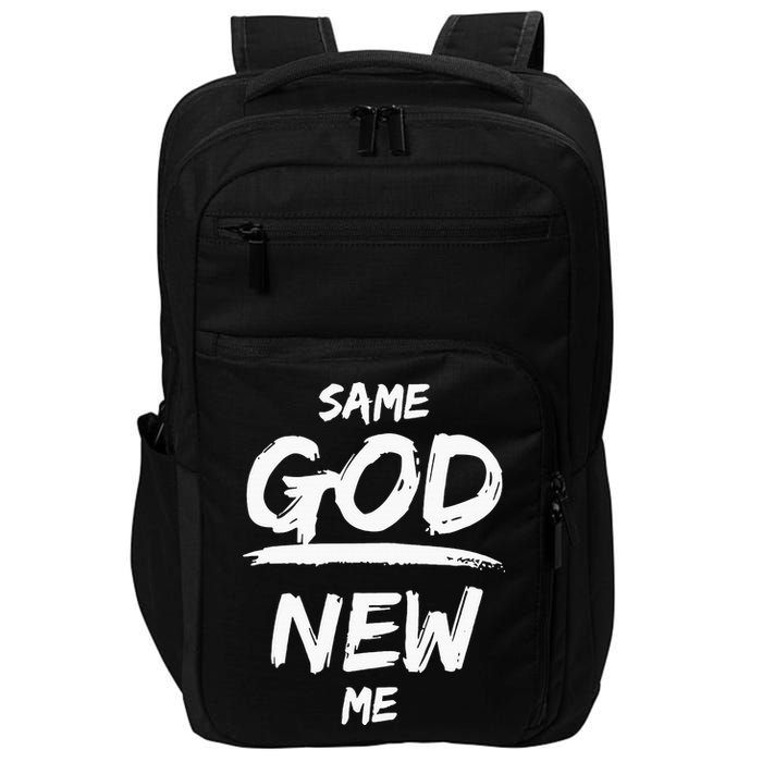 Same God New Me For Funny Jesus Christian Impact Tech Backpack