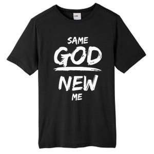 Same God New Me For Funny Jesus Christian Tall Fusion ChromaSoft Performance T-Shirt