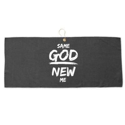 Same God New Me For Funny Jesus Christian Large Microfiber Waffle Golf Towel