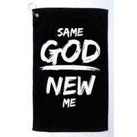 Same God New Me For Funny Jesus Christian Golf Towel
