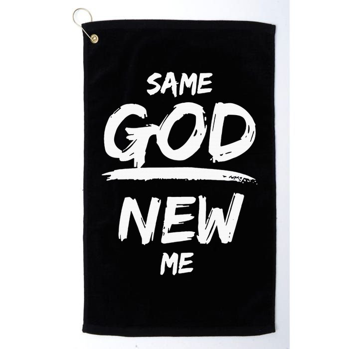 Same God New Me For Funny Jesus Christian Golf Towel