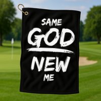 Same God New Me For Funny Jesus Christian Golf Towel