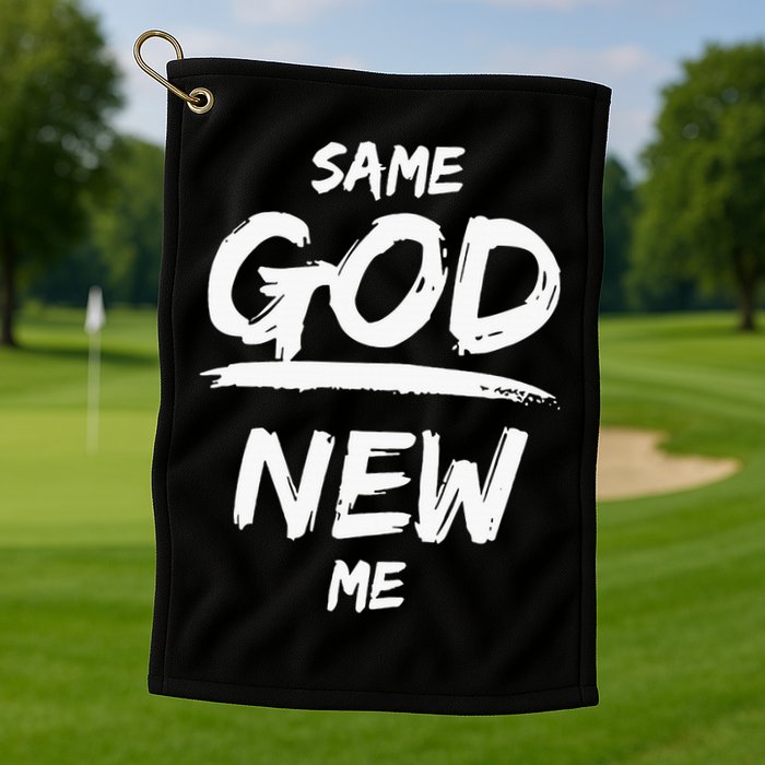 Same God New Me For Funny Jesus Christian Golf Towel