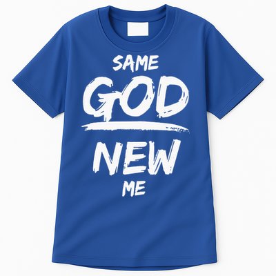 Same God New Me For Funny Jesus Christian Tall T-Shirt