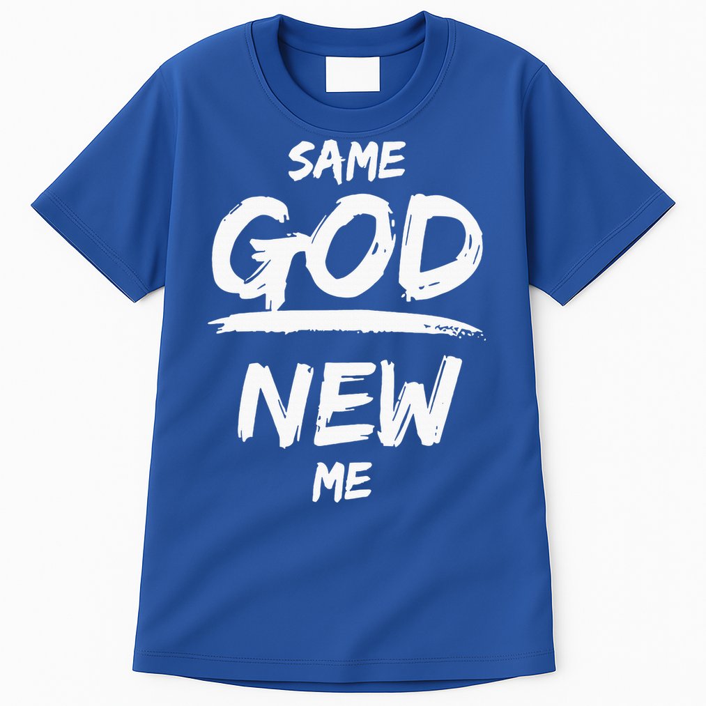 Same God New Me For Funny Jesus Christian Tall T-Shirt