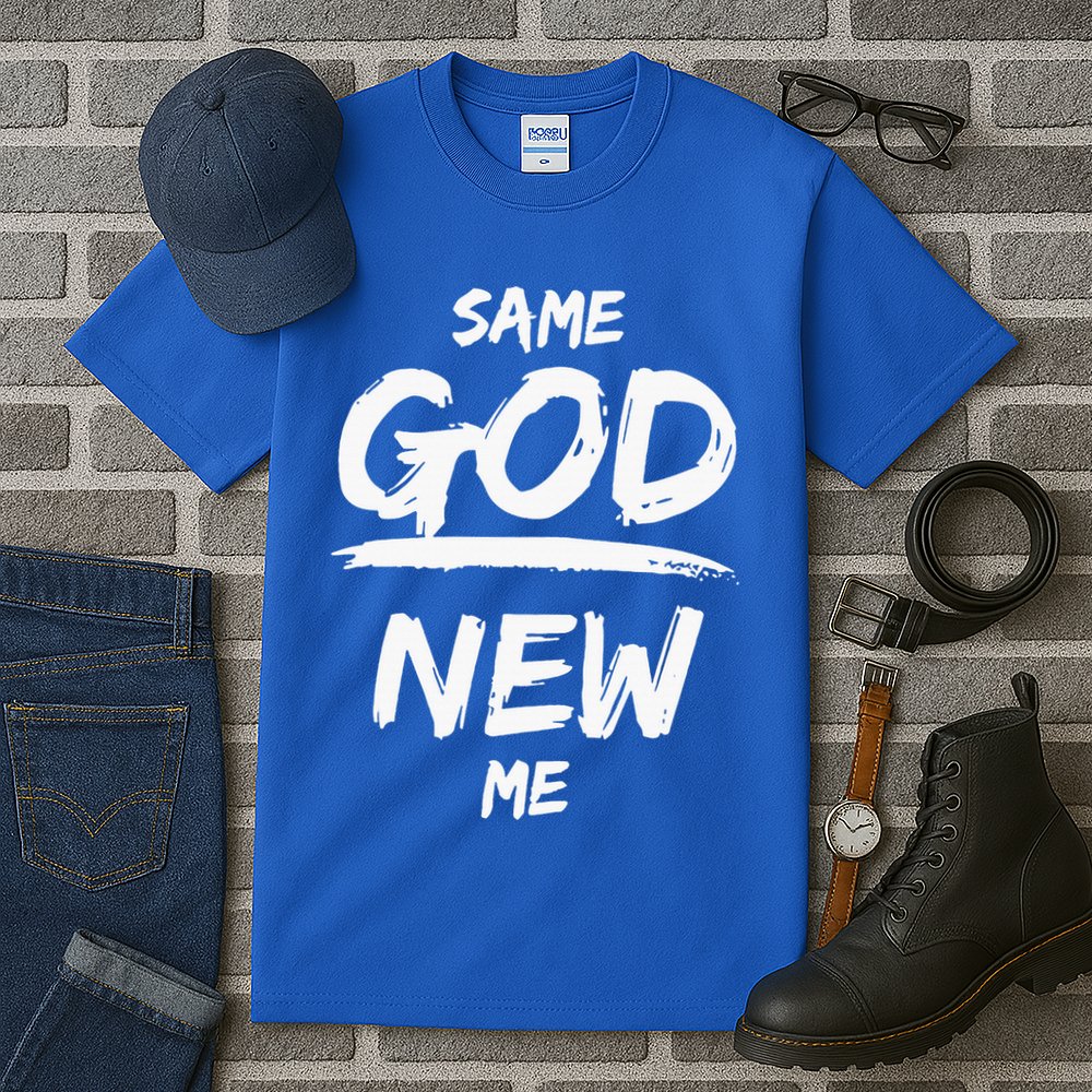 Same God New Me For Funny Jesus Christian Tall T-Shirt