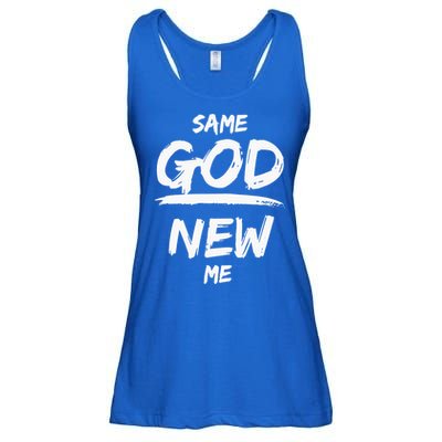 Same God New Me For Funny Jesus Christian Ladies Essential Flowy Tank
