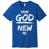 Same God New Me For Funny Jesus Christian Premium T-Shirt