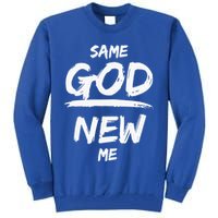 Same God New Me For Funny Jesus Christian Tall Sweatshirt