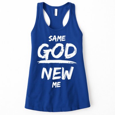 Same God New Me For Funny Jesus Christian Womens Tank Top