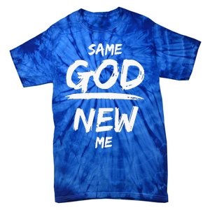 Same God New Me For Funny Jesus Christian Tie-Dye T-Shirt