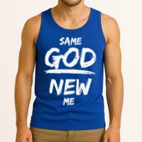 Same God New Me For Funny Jesus Christian Tank Top