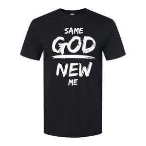 Same God New Me For Funny Jesus Christian Softstyle CVC T-Shirt