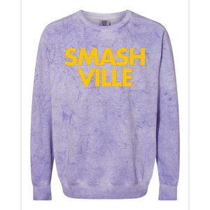 Smashville Gold Nashville Tennessee  Colorblast Crewneck Sweatshirt