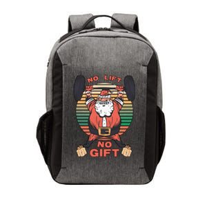 Santa Gym No Lift No Gift Christmas Workout Gymer Santa Claus Vector Backpack