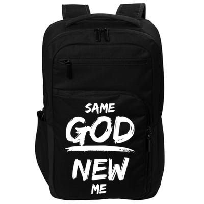 Same God New Me For Funny Jesus Impact Tech Backpack