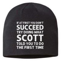 Scott Gift Name Personalized Birthday Funny Christmas Joke Sustainable Beanie