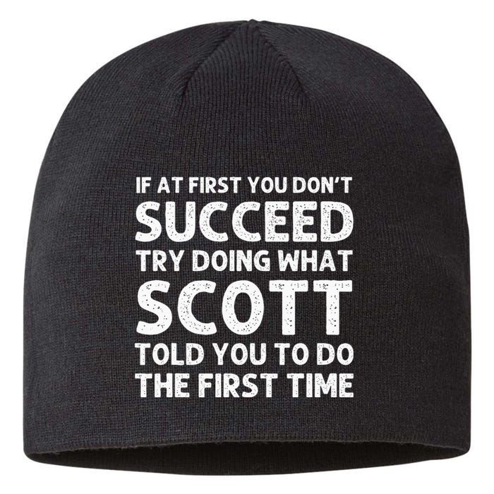 Scott Gift Name Personalized Birthday Funny Christmas Joke Sustainable Beanie