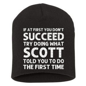 Scott Gift Name Personalized Birthday Funny Christmas Joke Short Acrylic Beanie