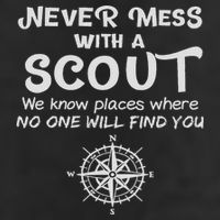 Scout Gift Never Mess With A Scout Garment-Dyed Fleece Hoodie