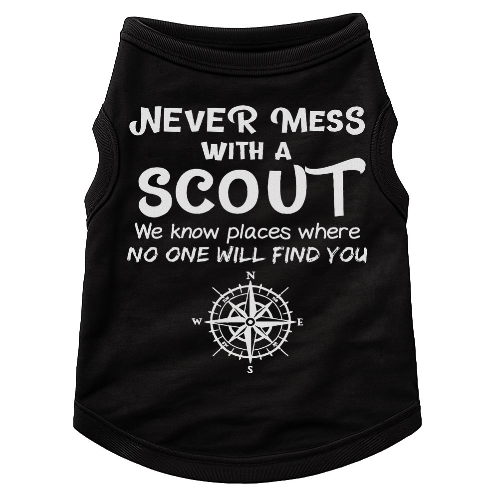 Scout Gift Never Mess With A Scout Doggie Tank