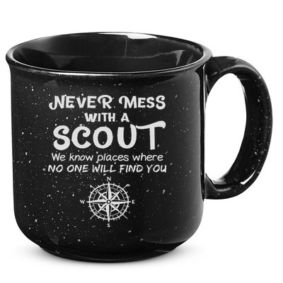 Scout Gift Never Mess With A Scout 15oz Campfire Ceramic Mug