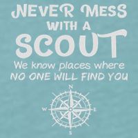 Scout Gift Never Mess With A Scout Sueded Cloud Jersey T-Shirt