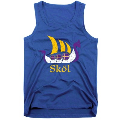 Skol Gift Nordic Scandinavian Vikings Boat Tank Top