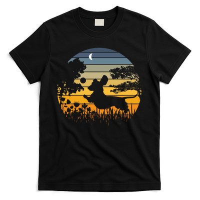 Sunset Garden Nature Lover Dachshund Wiener Dog Best Gift T-Shirt