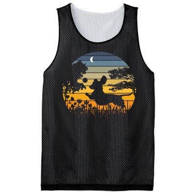 Sunset Garden Nature Lover Dachshund Wiener Dog Best Gift Mesh Reversible Basketball Jersey Tank