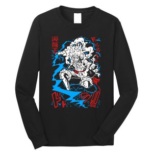 Sun God Nika Gear 5 Straw Hatted Pirate Art Graphic Long Sleeve Shirt