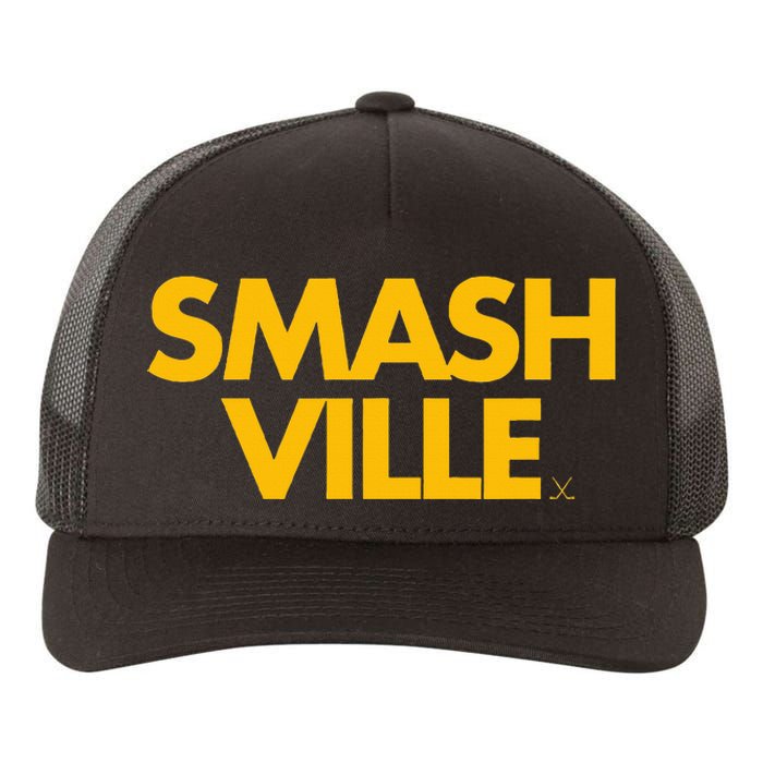 Smashville Gold Nashville Tennessee Yupoong Adult 5-Panel Trucker Hat