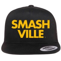 Smashville Gold Nashville Tennessee Flat Bill Trucker Hat