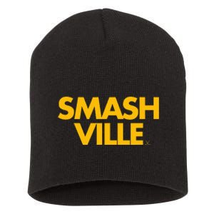 Smashville Gold Nashville Tennessee Short Acrylic Beanie