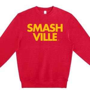 Smashville Gold Nashville Tennessee Premium Crewneck Sweatshirt