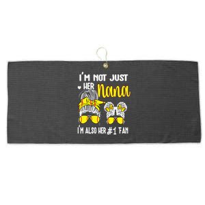 Softball Grandma Nana Granddaughter Softball Nana Large Microfiber Waffle Golf Towel