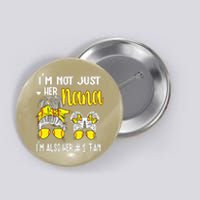 Softball Grandma Nana Granddaughter Softball Nana Button