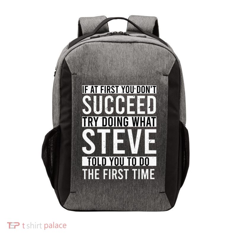 Steve Gifts Name Personalized Birthday Presents Vector Backpack